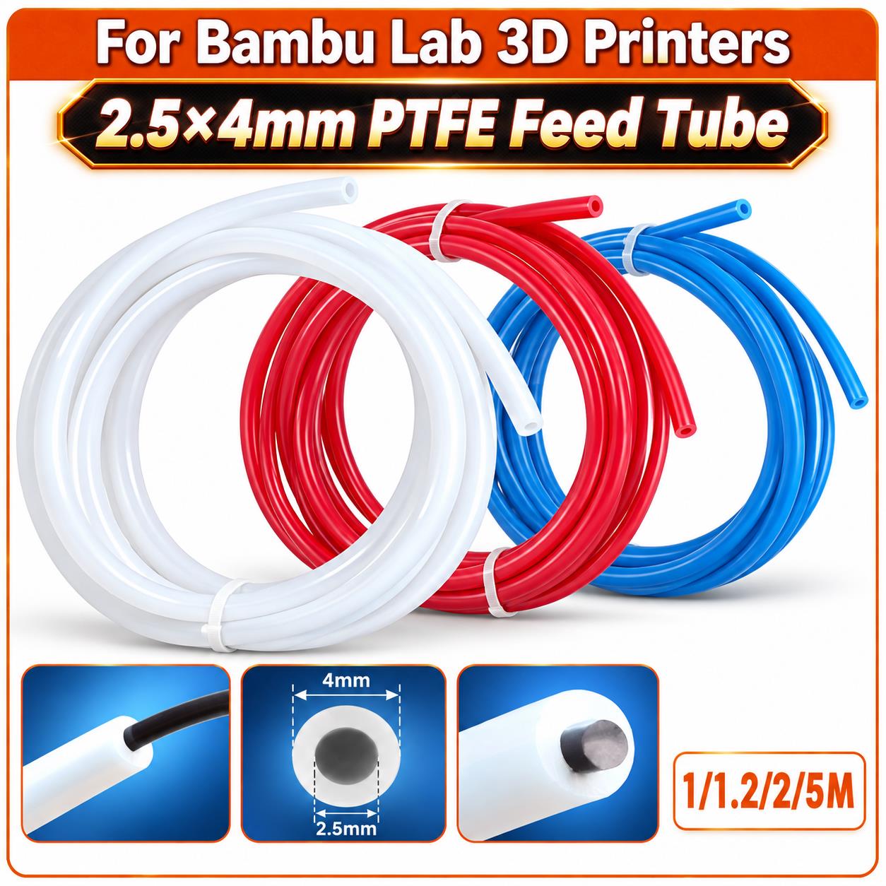 Tabung PTFE Teflon 2,5×4 mm un - Ptfe Tape Thread ulasan dan harga